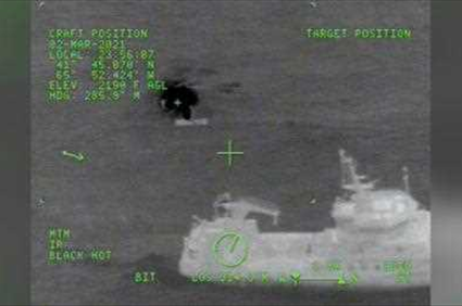 A dramatic rescue saves more than 30 crew members from a sinking ship off Nova Scotia