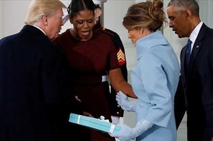 Michelle Obama explains awkward gift exchange with Melania Trump on Inauguration Day
